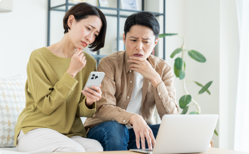 情報が多すぎて悩んでいる両親